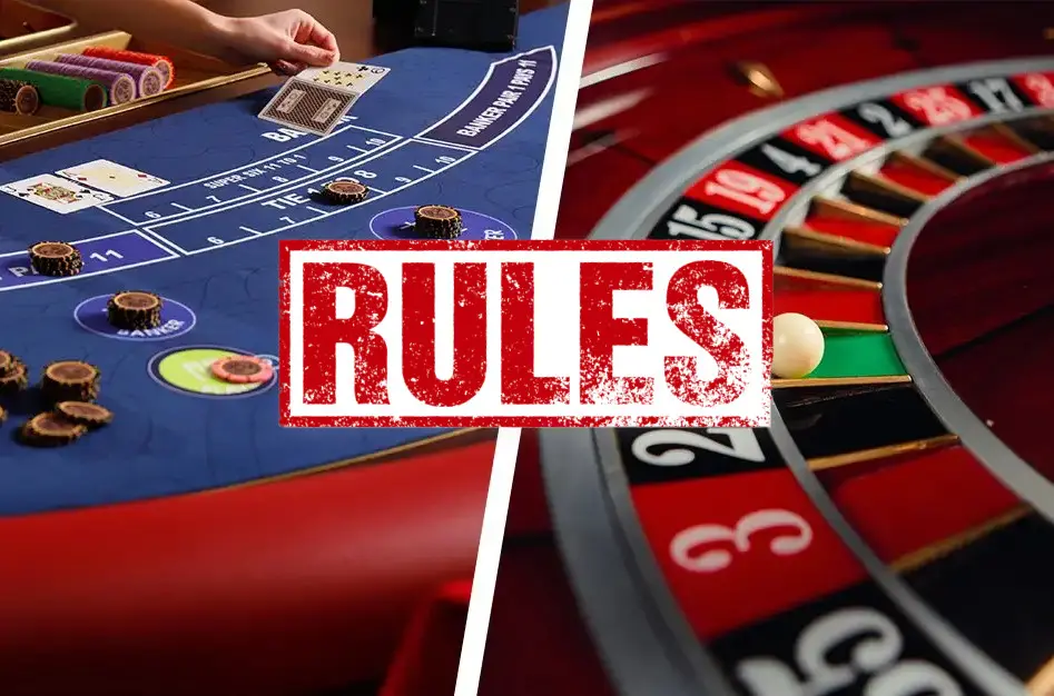 Baccarat VS Roulette Rules